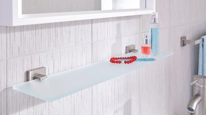 Produktbild tesa EXXCLUSIV Glasablage inkl. Klebelösung ohne Bohren