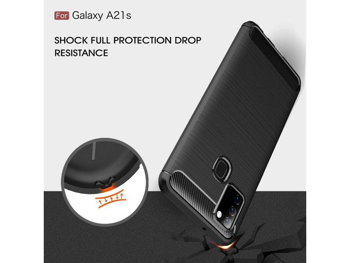 Image du produit Screenguard Samsung Galaxy A21s Housse Carbon Brushed Soft TPU (Samsung Galaxy A21s)