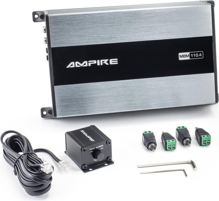 Produktbild Ampire MBM110.4 4x 110 Watt, Class D Verstärker mit Basspegelregler (4-Kanal-Verstärker)