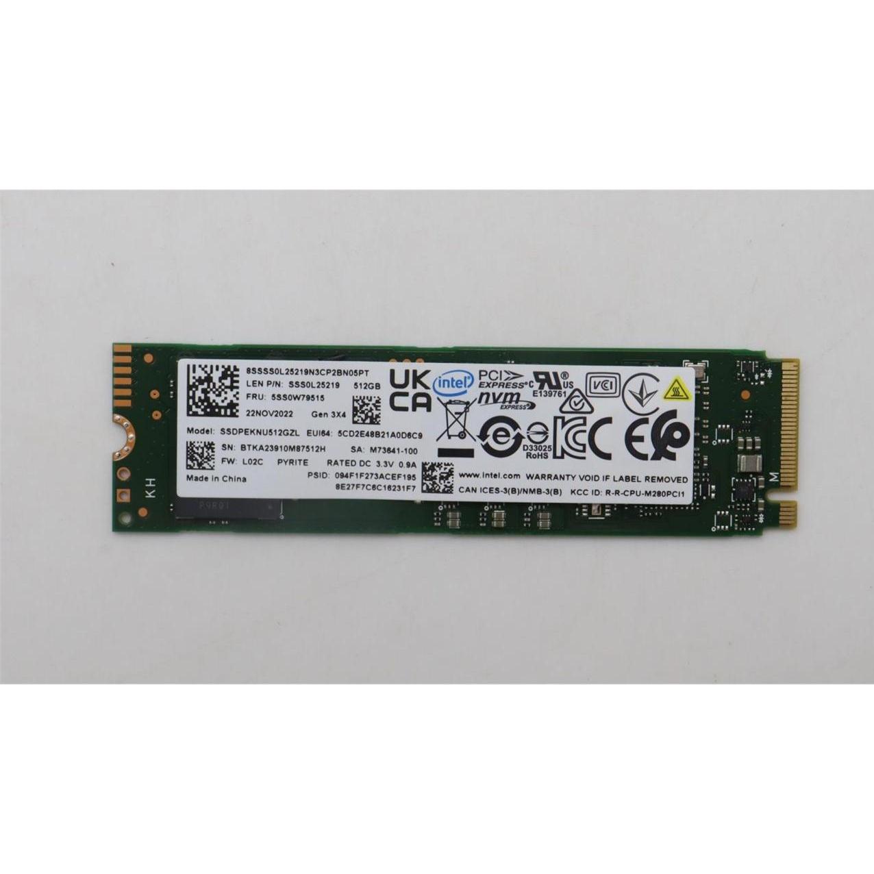 Lenovo 512GB M.2 PCIe 3.0 x4 (512 GB, M.2), SSD