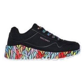 Skechers, Jungen, Sneakers, Uno Lite - Subtle Love, Schwarz, (32)