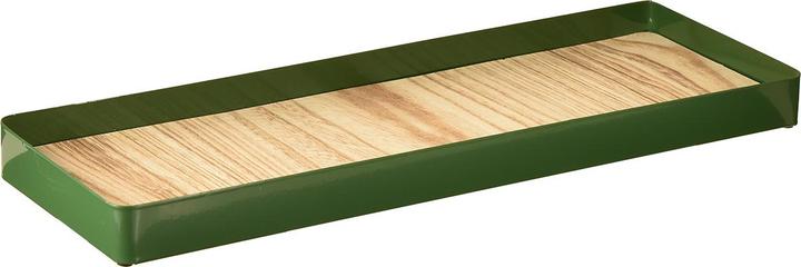 Viana Deko Tablett rechteckig mit Holzboden