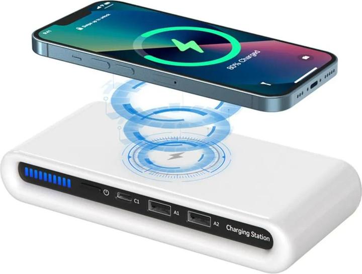 Actual product image SIGN Charging Station with Wireless Charging, 15W - White (15 W)