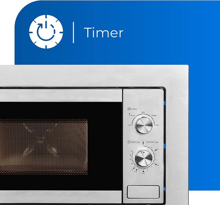 Actual product image Exquisit Built-in microwave EMW10-020 inox Manual (20 l)