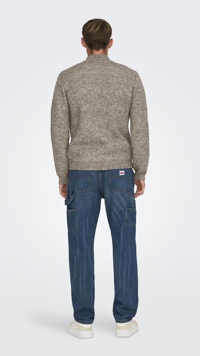 Produktbild Only & Sons Onstegan Reg 5 Wool Half Zip Knit Bf (L)
