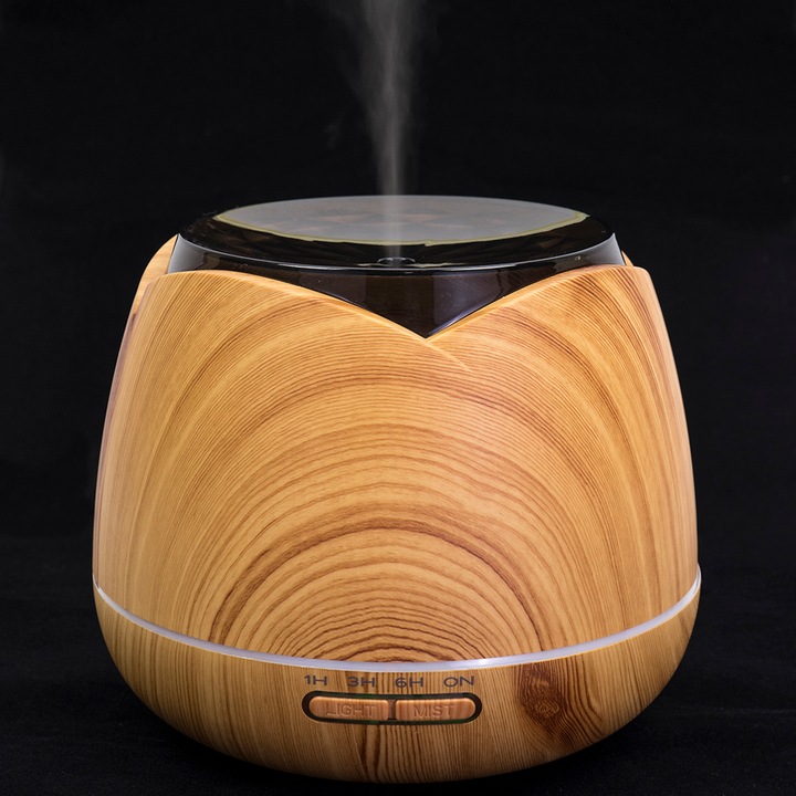 Actual product image PNI Aromatherapy diffuser HU180 for essential oils, with ultrasound, 400 ml, timer, 7 LED colours, a (400 ml)