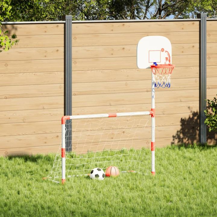 Image du produit VidaXL Football Set de basket-ball pour enfants Ballons Mini panier de basket-ball But de football