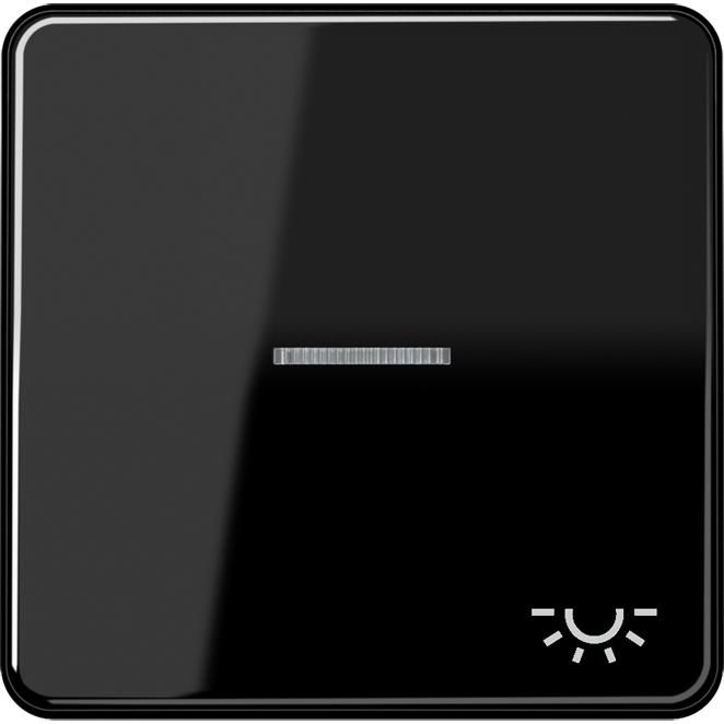JUNG, Zubehör Schalterprogramm, Kontrollwippe Schalter CD sw glz Licht CD590KO5LSW