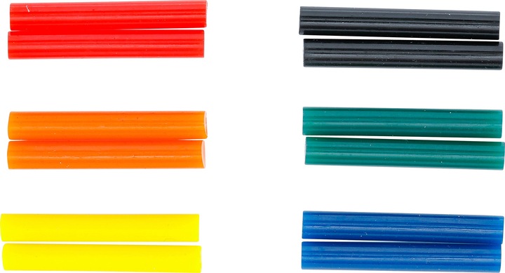 Immagine prodotto BGS Cartucce per colla a caldo multicolore Ø 7,5 mm, 50 mm 12 pz.