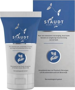Actual product image Staudt Premium Hand Therapy Cream for Cracked Dry or Irritated Hands with Shea Butter and Hyaluronic Acid - (100 ml)