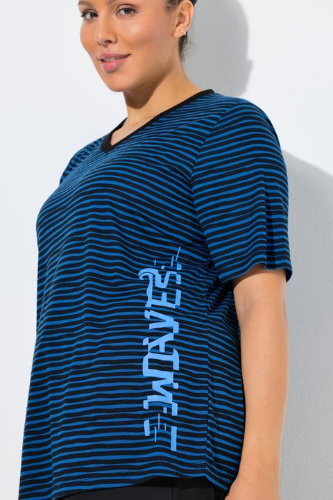 Actual product image Ulla Popken Striped Antibacterial Tee (58)