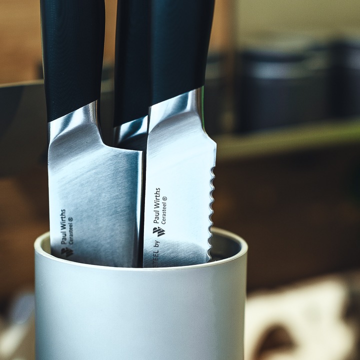 Produktbild Paul Wirths Bestecke CERASTEEL Brotmesser, schwarz (20 cm)