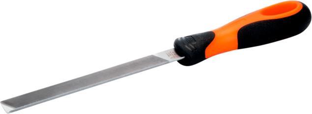 Actual product image Bahco ERGO mill saw file with 2-component handle and a round edge, bastard cut 150 mm (Slash 1, 150 mm)