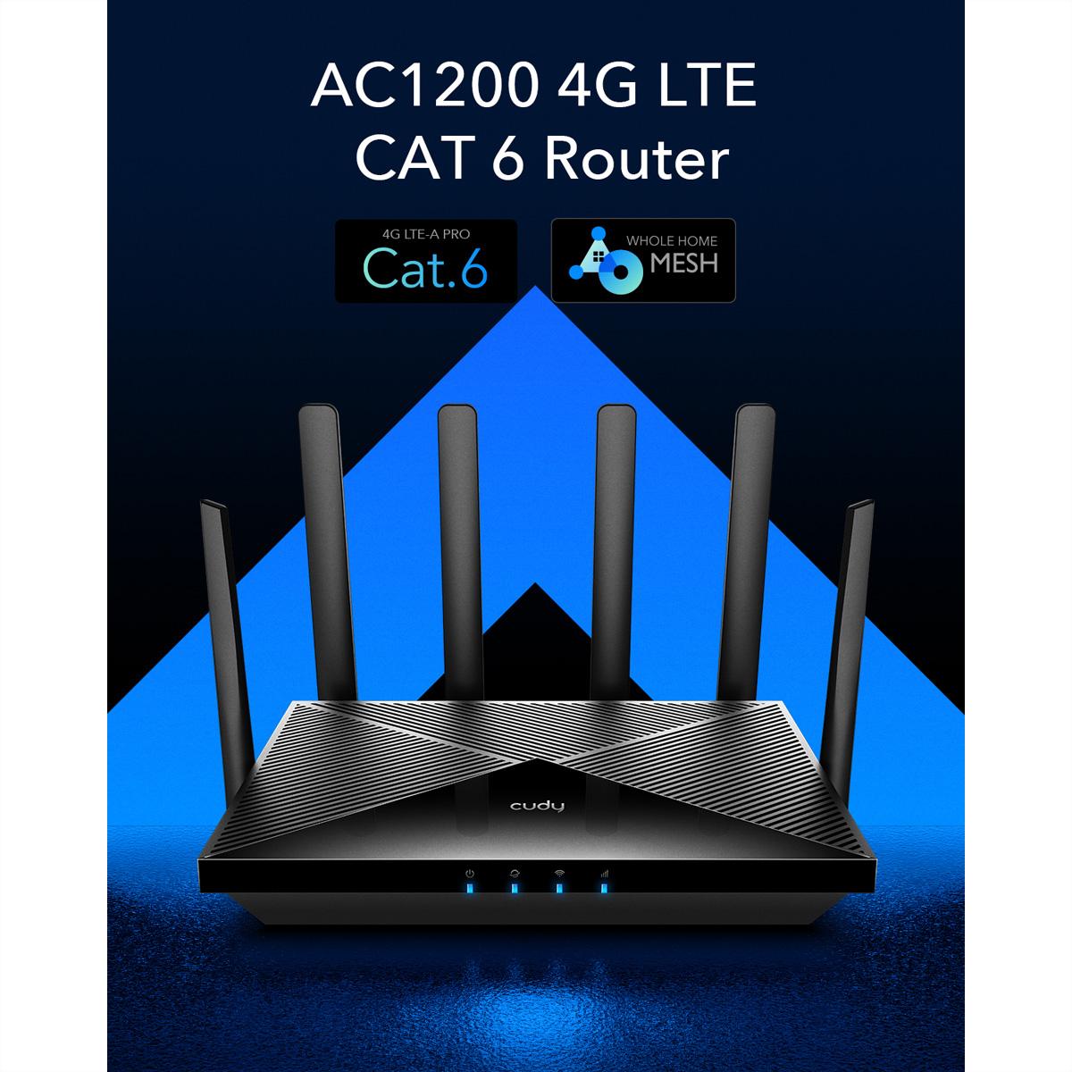 Thumbnail - Cudy LT700, Router, Schwarz