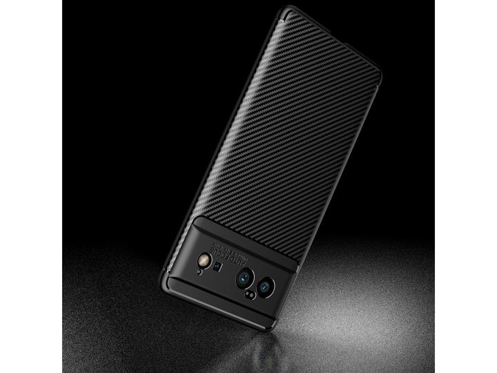 Actual product image Screenguard Google Pixel 6 Cover Carbon Design TPU Case (Google Pixel 6)