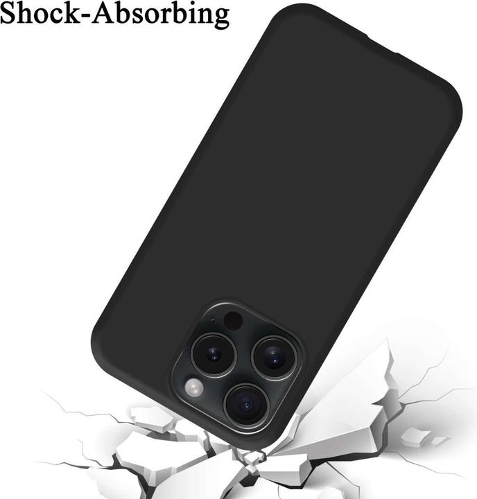 Actual product image Cadorabo Bumper Case for Apple iPhone 15 PRO MAX TPU Liquid Silicone Cover for Apple iPhone 15 PRO MAX (Apple iPhone 15 Pro Max)