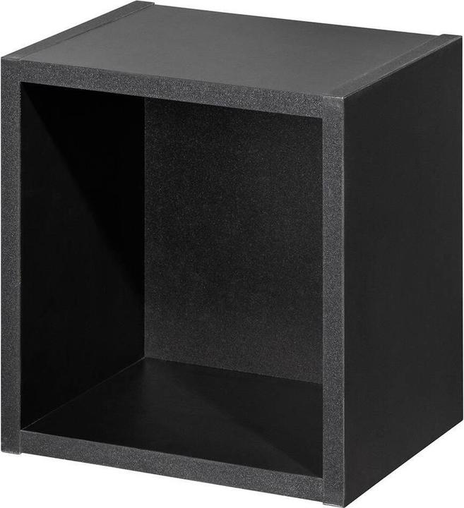 En.Casa Bathroom shelf Newport 27x25x21 cm black (27 x 21 x 25 cm)