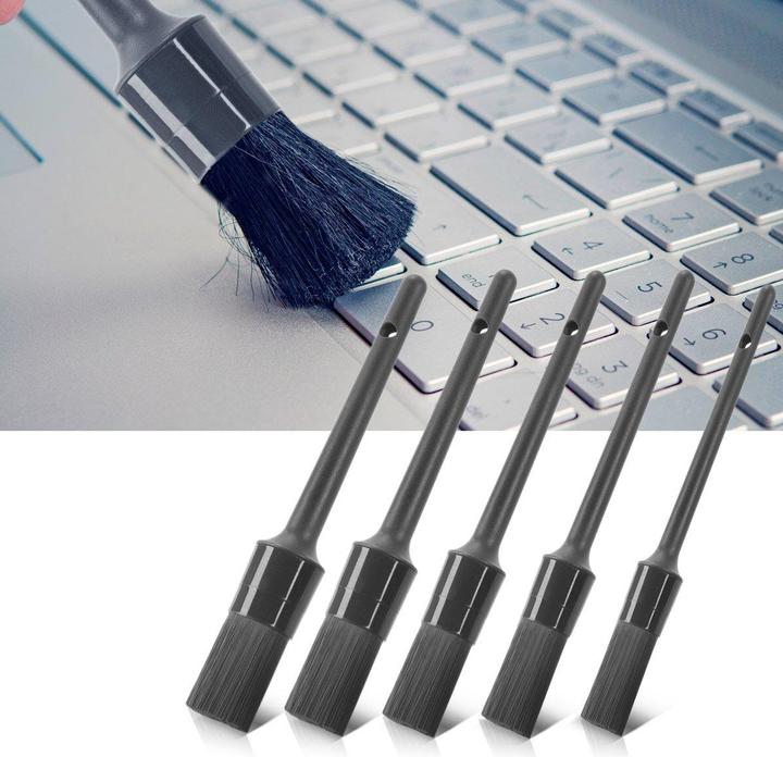 Image du produit Stahlwerk Brosses de nettoyage de voiture set de 5 brosses d'entretien de voiture Brosses d'entretien de