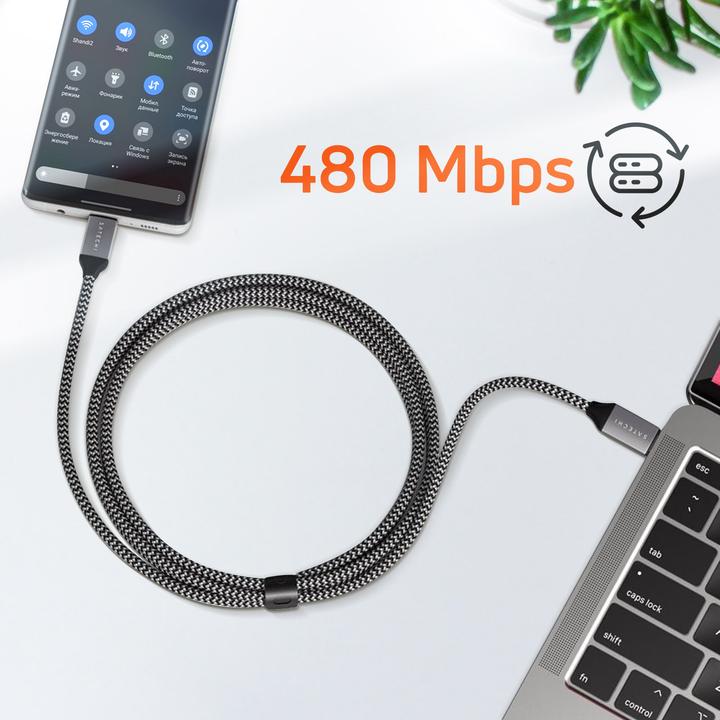 Productafbeelding Satechi USB-C (2 m, USB 2.0, 100 W)