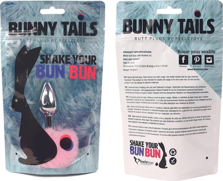 Immagine prodotto FeelzToys Bunny Tails Butt Plug rosa