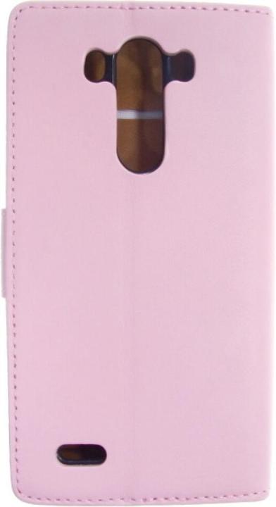 Produktbild OEM Slim Leather Book Case for LG G3 pink 4250710554034 (LG G3)