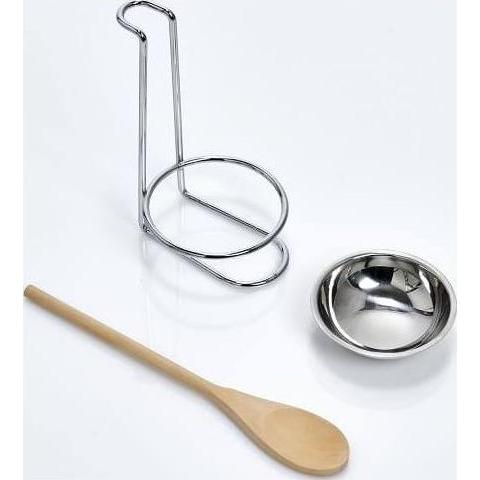 Thumbnail - Zeller Present Kochlöffelhalter-Set, Küchen Organizer, Braun, Silber