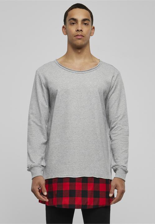 Produktbild Urban Classics Long Flanell Bottom Open Edge Crewneck (M)