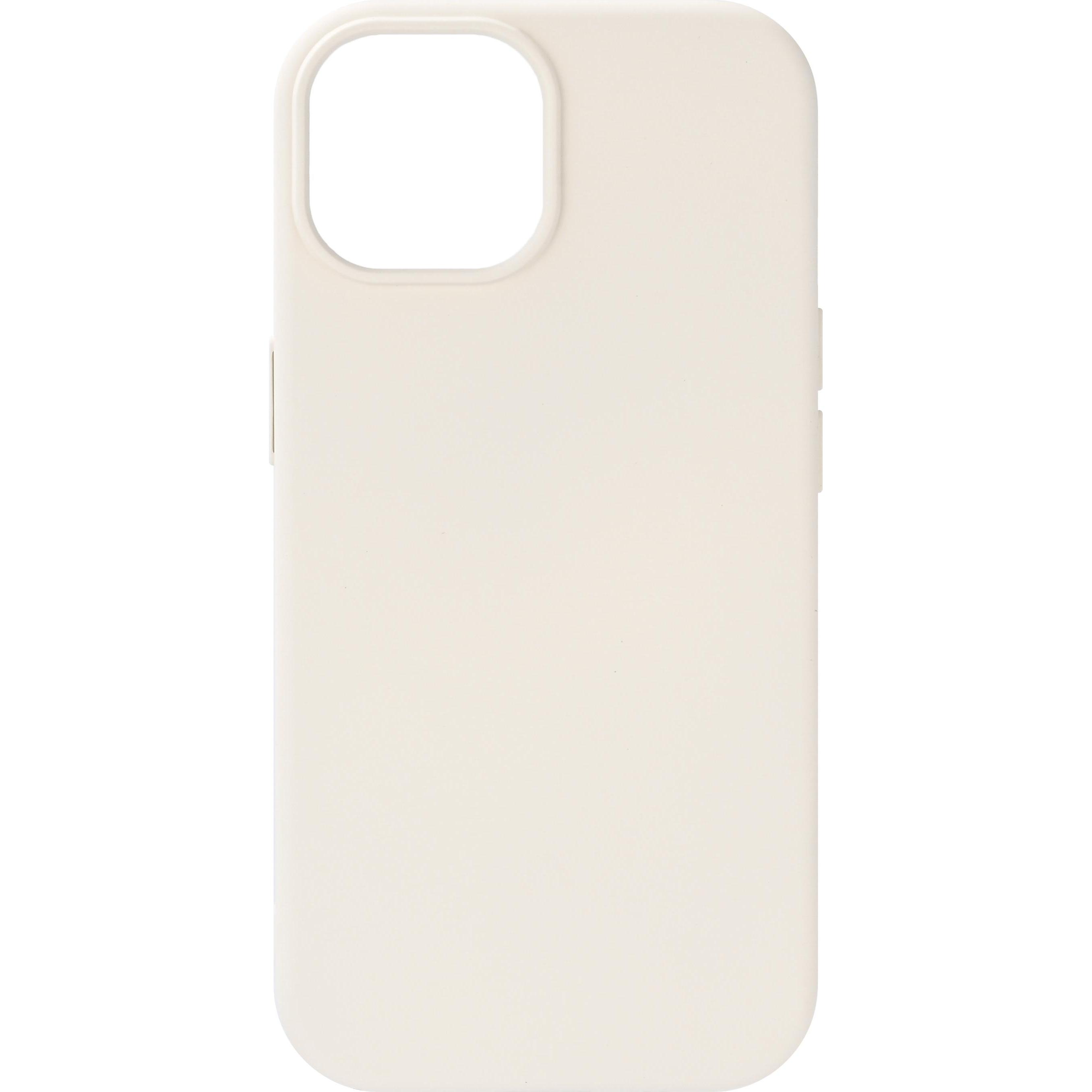 Essentials iPhone 13/14/15 Recycled silicone Mag back cover, white (Apple iPhone 13, Apple iPhone 14, Apple iPhone 15), Cover smartphone, Bianco