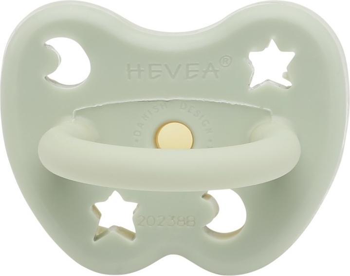 Hevea Natural rubber dummy - star & moon, round (from 3 months), Nordic (1 x, 3 - 36 M.)