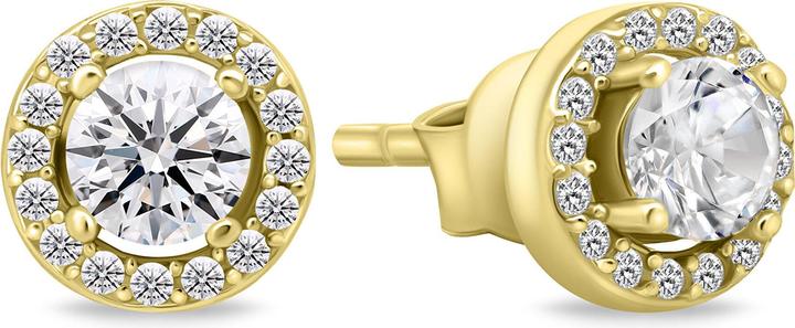 Immagine prodotto Brilio Argento - Bellissimi orecchini placcati oro con zirconi EA604Y