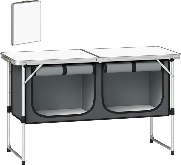 Produktbild Outsunny Campingküche Aluminiumlegierung, MDF Silber