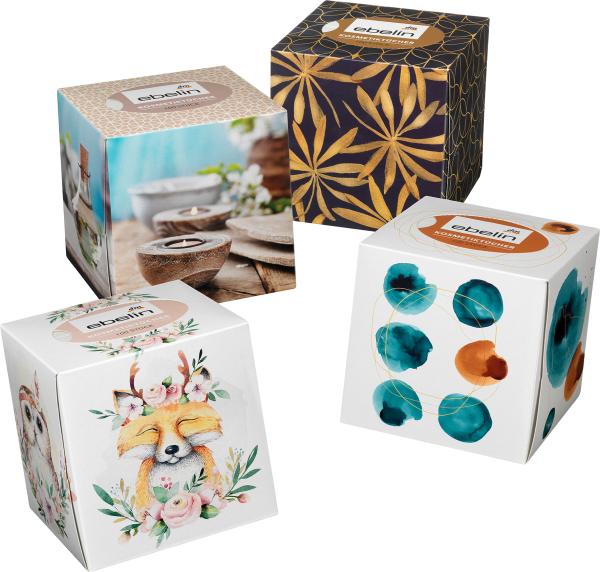 Actual product image dm ebelin Cosmetic tissue box design