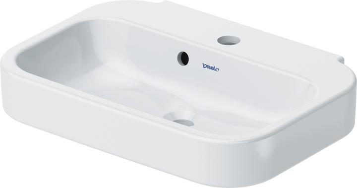 Produktbild Duravit Handwaschbecken HAPPY D.2 m ÜL HLB 500x360mm 1 Hahnloch weiss WG (360 mm, 500 mm)