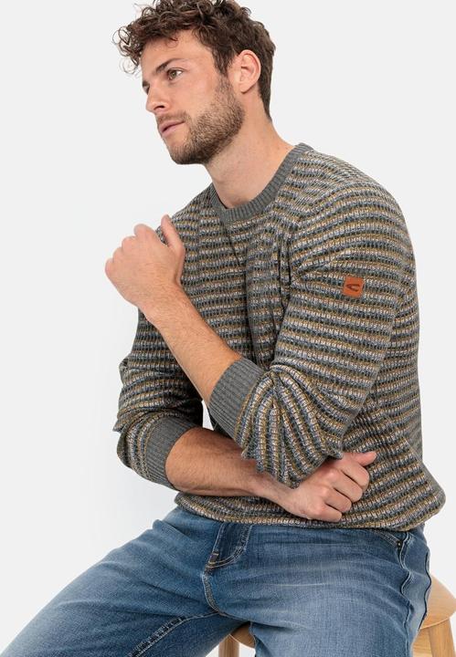 Image du produit Camel Active Mouline Pull en tricot à rayures (XL)