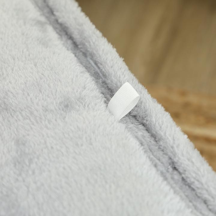 Image du produit PawHut Katzentonne Polyester, Schaumstoff Dunkelgrau (35 cm, Blanc crème, Gris foncé)