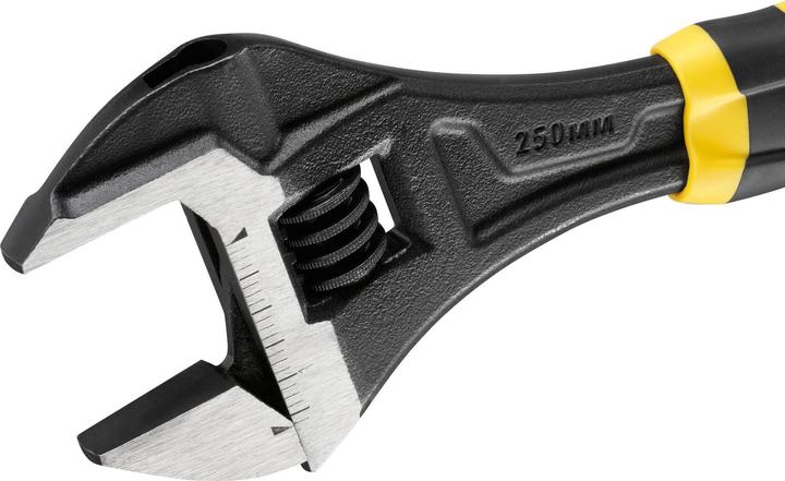 Actual product image Stanley FATMAX Adjustable Fork Wrench 10 with BiMaterial Handle for High Comfort and Control (250 mm)
