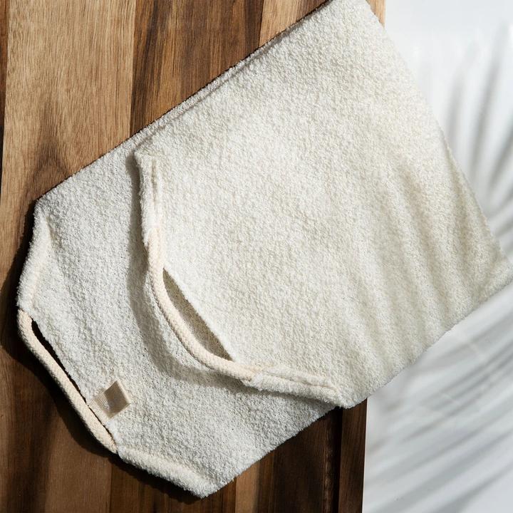 Actual product image ECO Bath and Shower Back Scrubber White