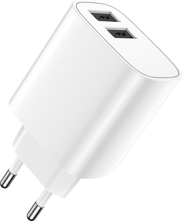 Actual product image Forever Core Forever wall charger 2xUSB 2,4A LS-03 white (2 ports)