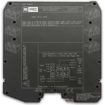 RS PRO Sicherheitsrelais, 5V, 1-Kanal Sicherheitsr (PL001-D5096S)