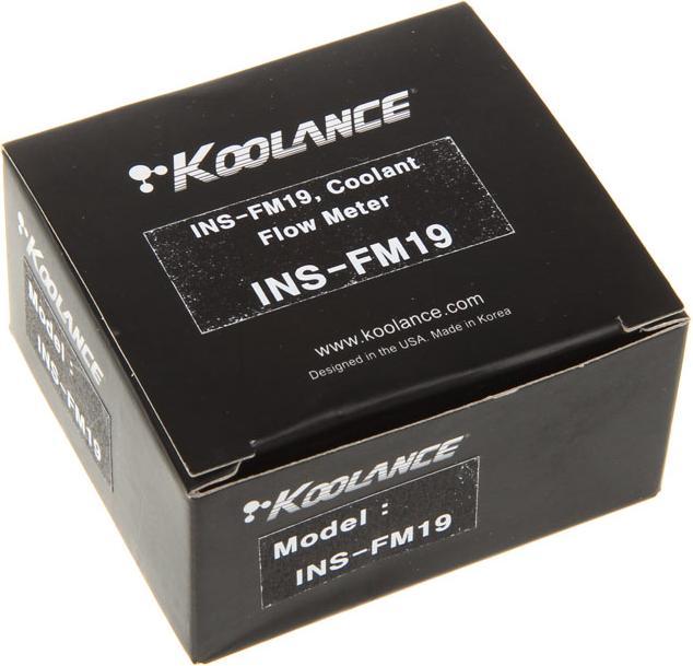 Actual product image Koolance Flow sensor INS-FM19 Transparent G1/4
