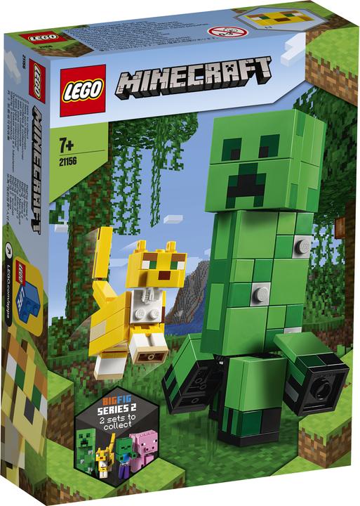 Produktbild LEGO BigFig Creeper und Ozelot (21156, LEGO Minecraft)