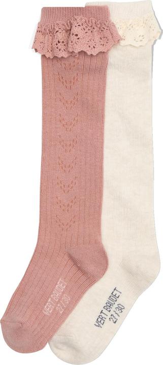 Produktbild Vertbaudet 2er-Pack Mädchen Strümpfe, Ajourstrick/Spitze (2er Pack, 31, 34)