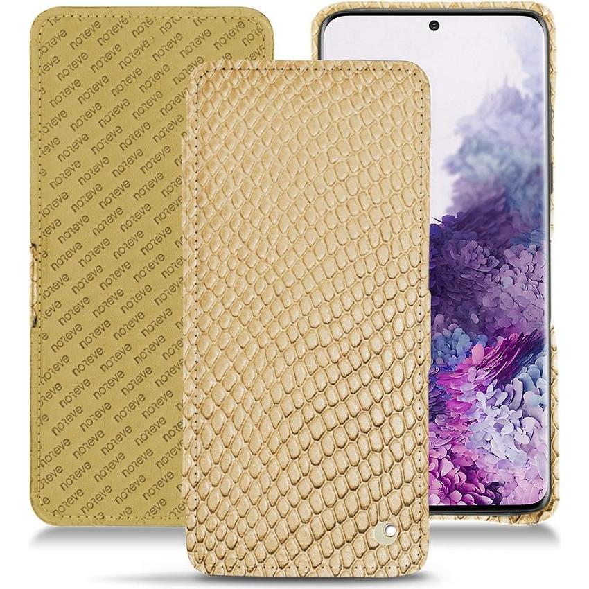 Thumbnail - Noreve Lederschutzhülle horizontal (Samsung Galaxy S20), Smartphone Hülle, Beige