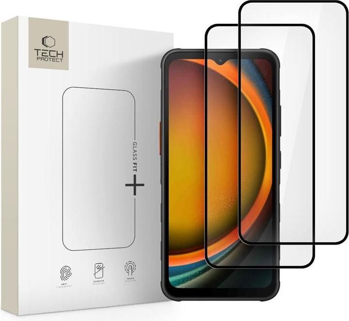 Produktbild Spigen Glass Fit+ Case 2-pack for Samsung Galaxy Xcover 7 / 7 Pro - Black (2 Stück, Samsung Galaxy XCover7 Pro, Samsung Galaxy Xcover 7)