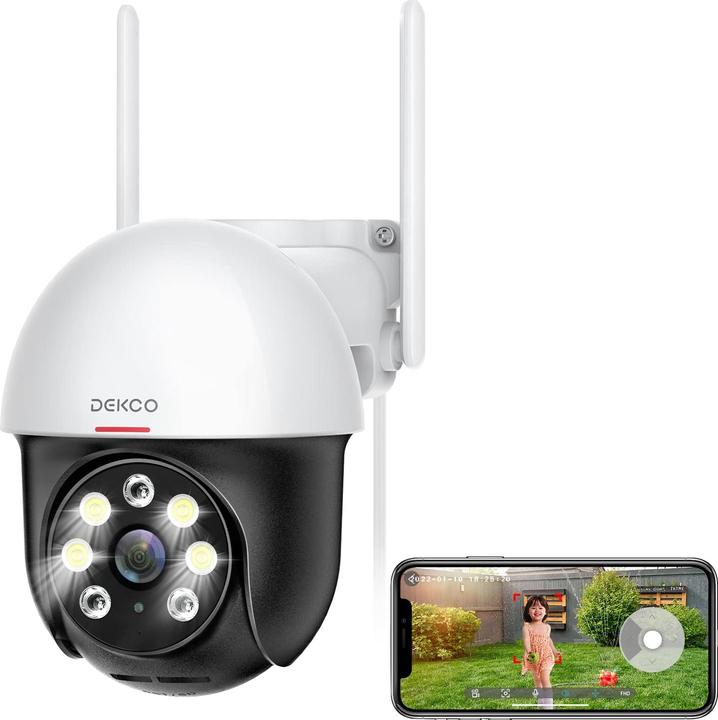 Produktbild Dekco 2K Überwachungskamera, weiss
