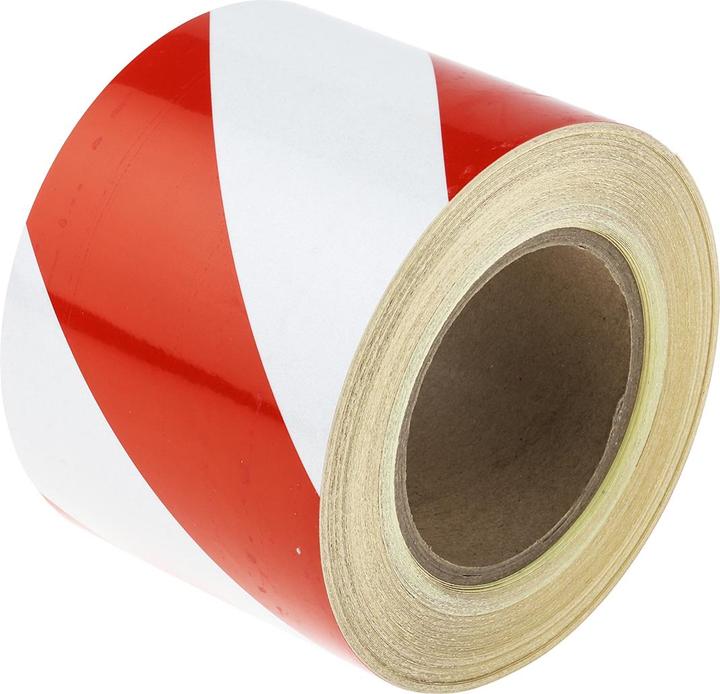 Produktbild RS PRO Markierungsband Rot/weiß (100 mm)