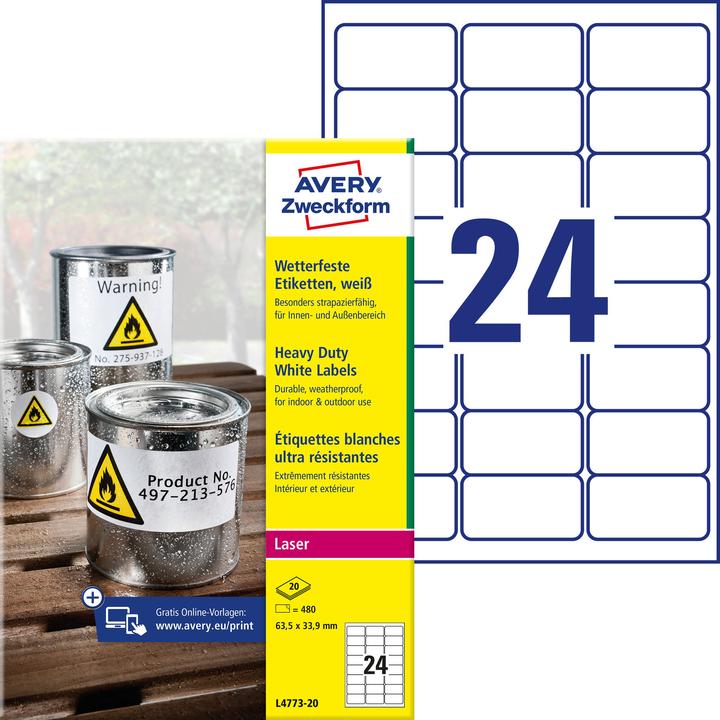 Image du produit Avery Etiquettes d'étanchéité