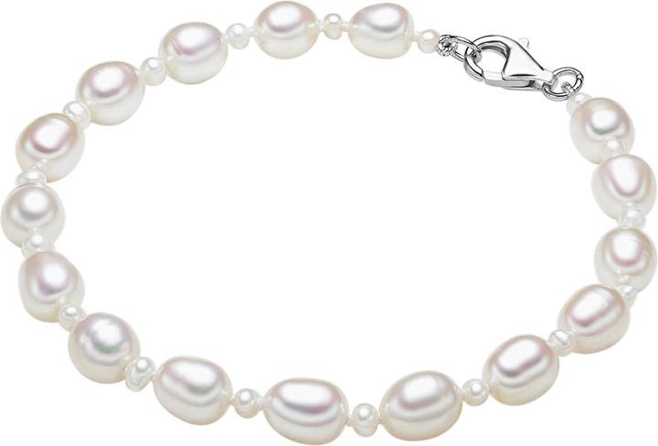 Immagine prodotto Valero Pearls Perla d'acqua dolce in argento da donna 19,0 cm - 2956 (19 cm, Argento)