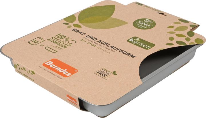Produktbild Berndes Auflaufform Alu Recycled Induction 37 x 33 cm, Eckig, Silber