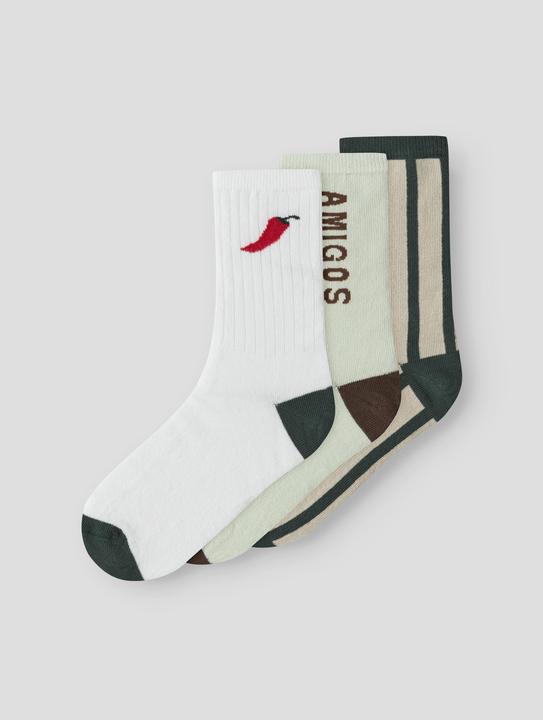 Produktbild Name it 3 Pack Socken Cloud Dancer Chateau Gray + Pale Aqua (3er Pack, 34 - 36)